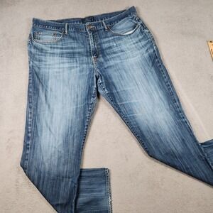 Lucky Brand 121 Heritage Slim Jean Mens 40x32 Blue Denim Medium Wash